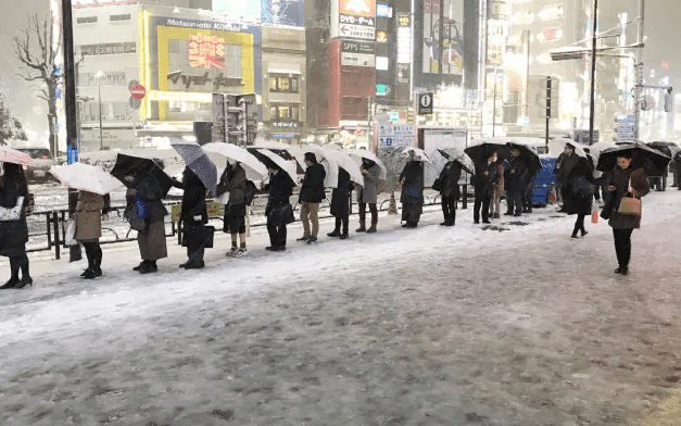 東京積雪20センチ